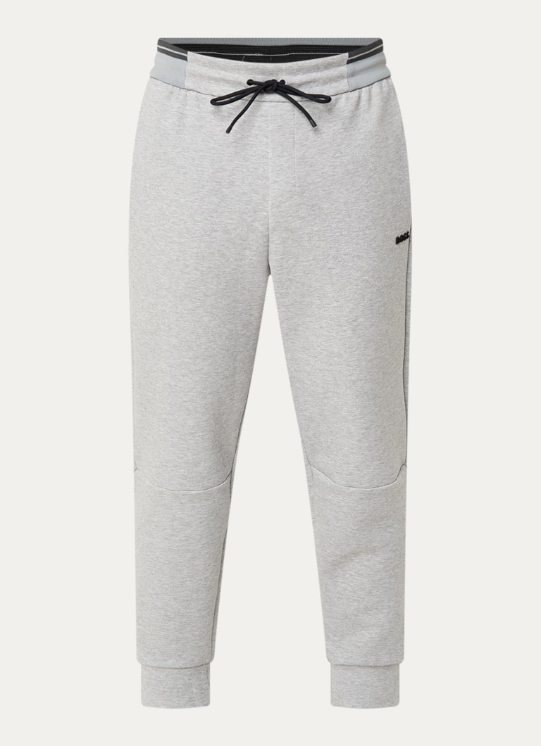 BOSS Heren Tapered fit joggingbroek met steekzakken in de kleur Lichtgrijs
