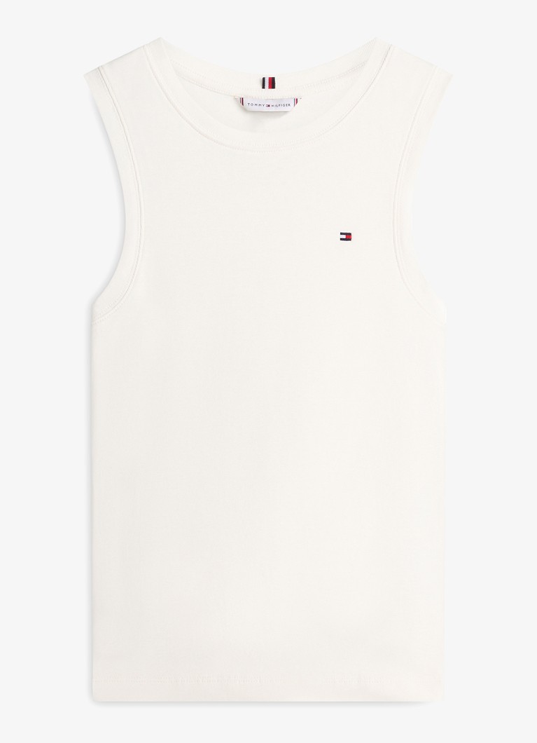 Tommy Hilfiger Dames Tanktop met streepprint in de kleur Beige
