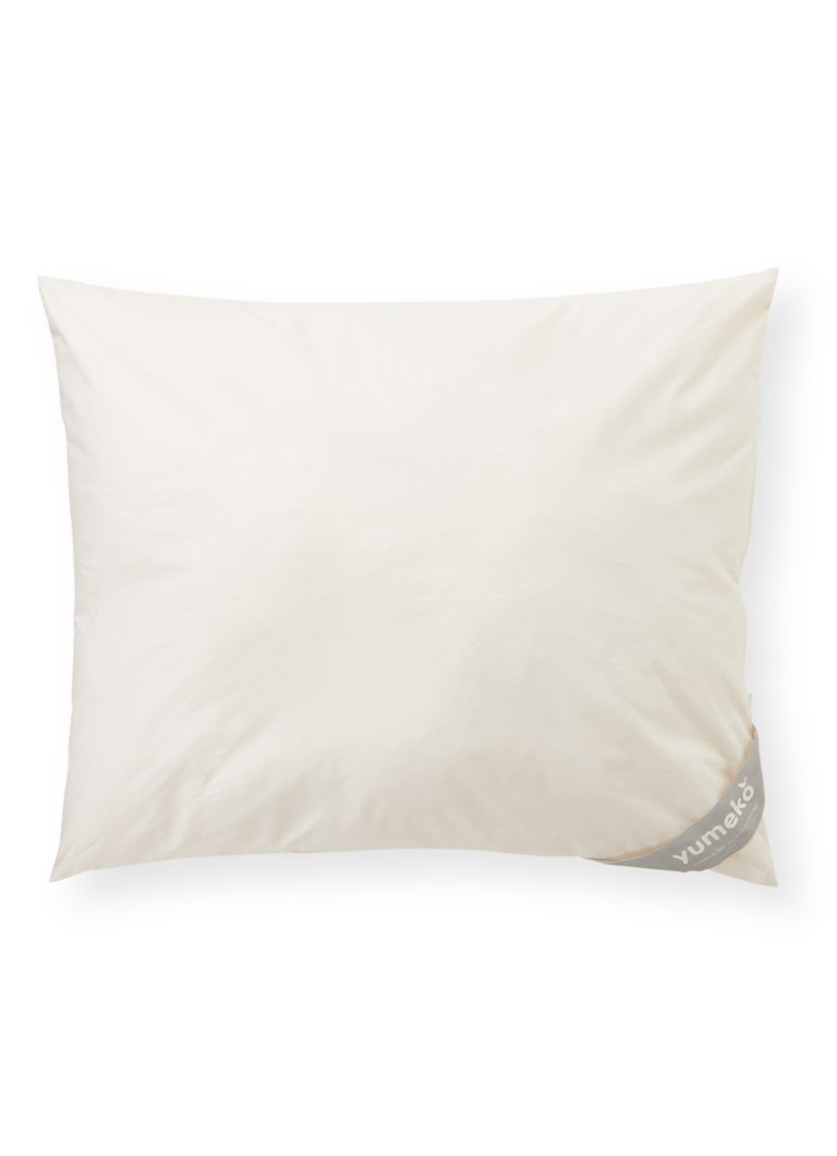 Yumeko Stevig hoofdkussen met vulling van wol 60 x 70 cm Wit - Deal