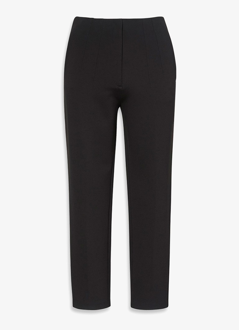 Calvin Klein Dames High waist straight fit chino met steekzakken in de kleur Zwart