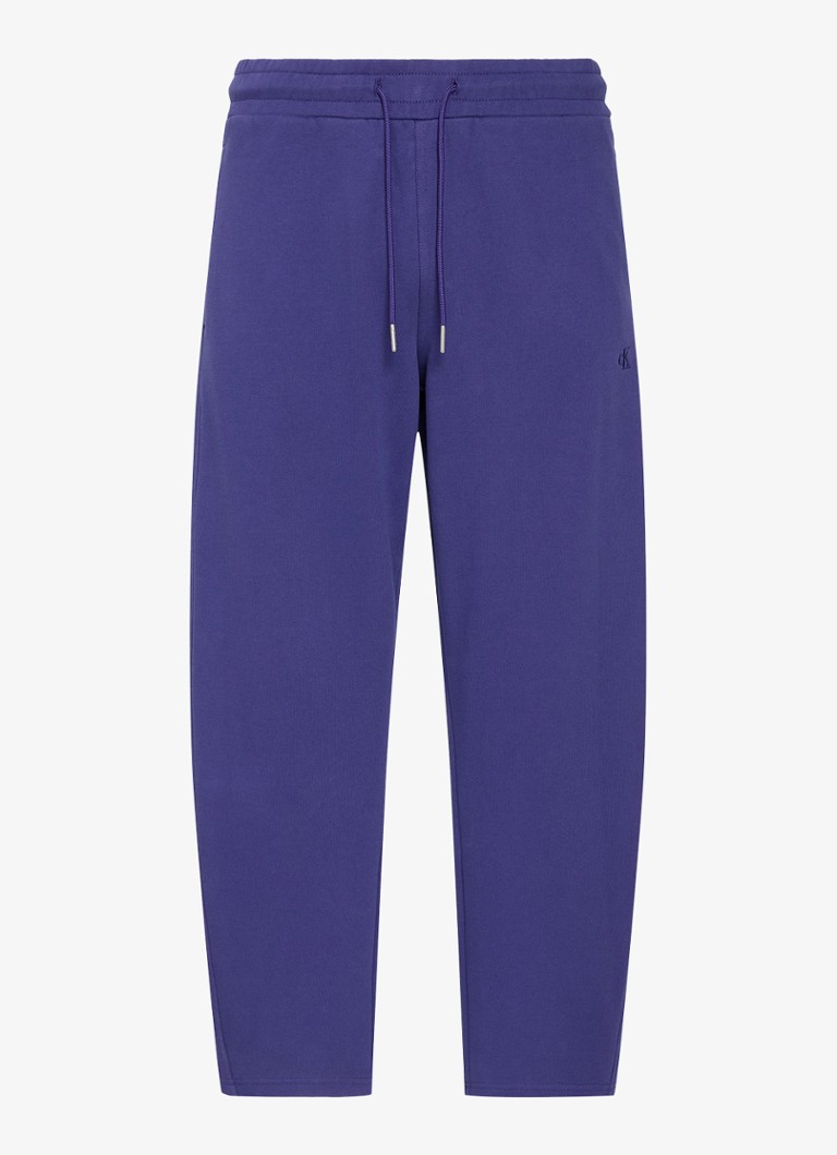 Calvin Klein Dames High waist straight fit joggingbroek met steekzakken in de kleur Donkerblauw