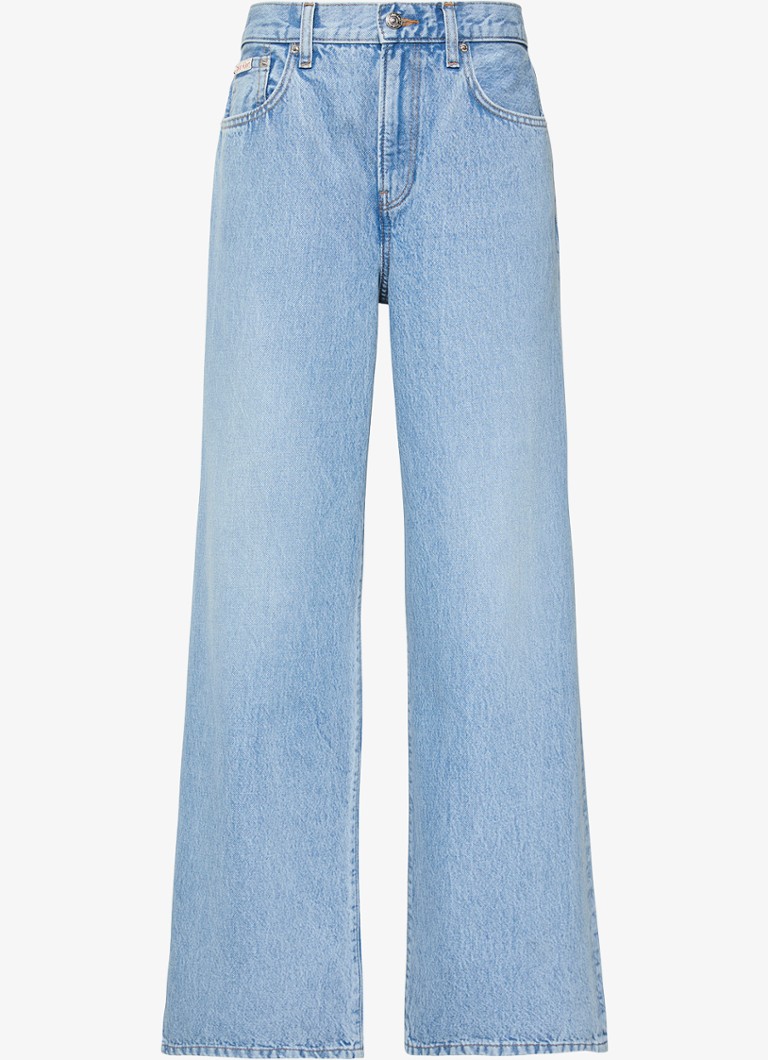 Calvin Klein Dames High waist wide leg jeans in de kleur Sage Stone-RJK
