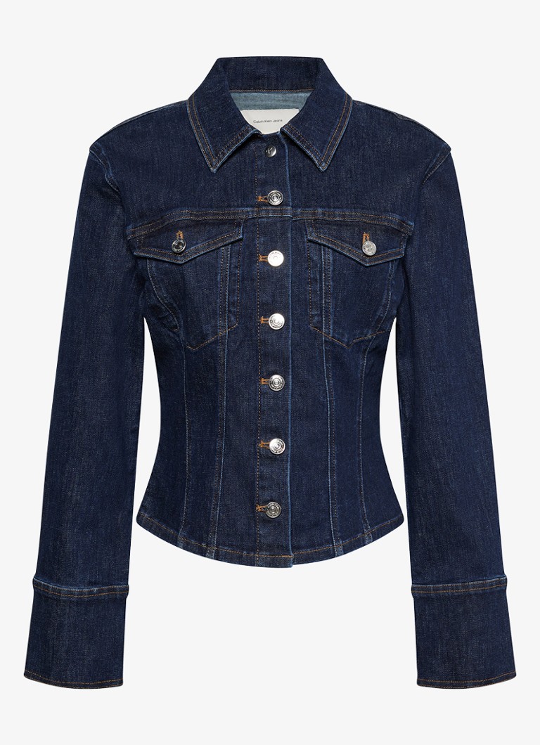 Calvin Klein Dames Blouse van denim in de kleur Ck Classic Rinse-N8D / Blauw