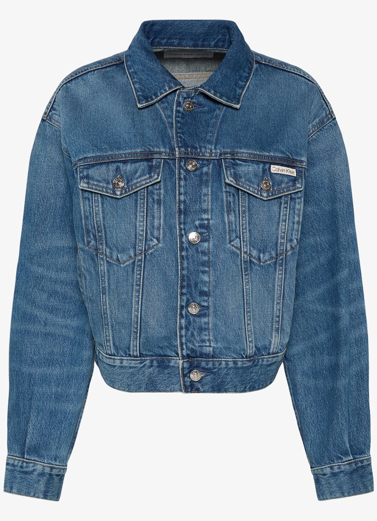 Calvin Klein Dames Spijkerjas met steekzakken in de kleur Denim