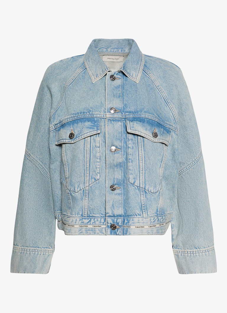 Calvin Klein Dames Spijkerjas met logo in de kleur Denim