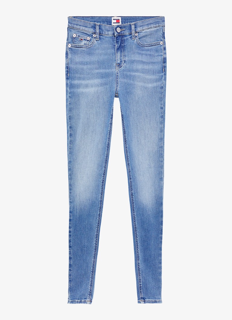 Tommy Hilfiger Dames Nora mid waist skinny jeans met lichte wassing in de kleur Indigo