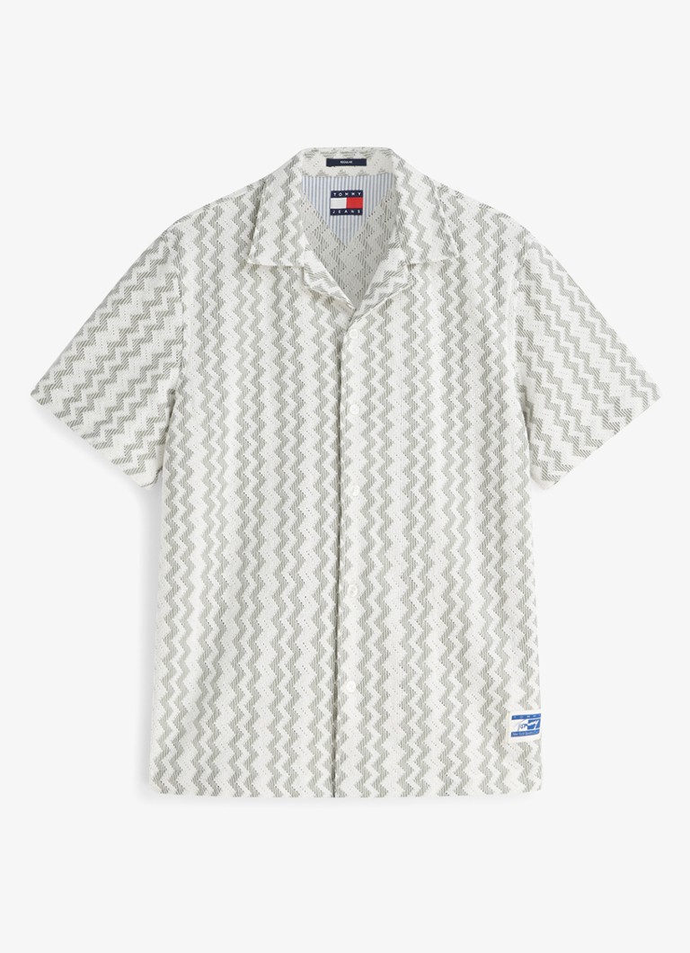 Tommy Hilfiger Dames Mini jurk met logoborduring in de kleur Rood