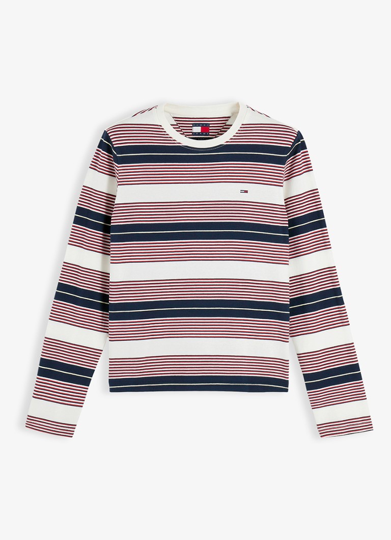 Tommy Hilfiger Dames Longsleeve met streepprint in de kleur Multicolor