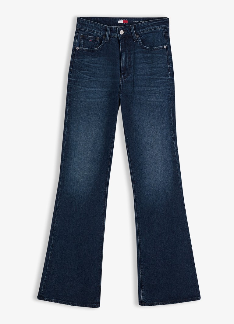 Tommy Hilfiger Dames Sylvia high waist flared jeans met donkere wassing in de kleur Indigo