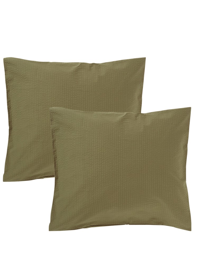 Crisp Sheets Crisp kussensloop van katoen in 2-pack Bronsgroen - Deal