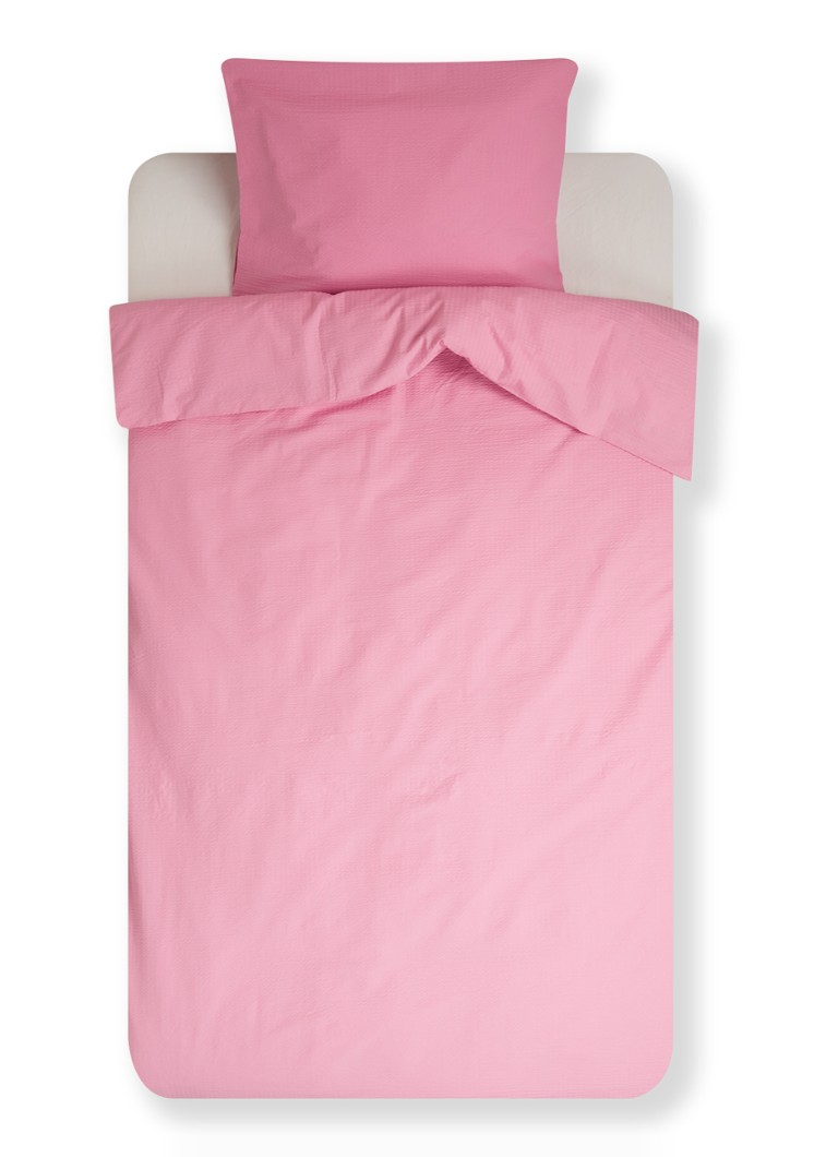 Crisp Sheets Dekbedovertrekset van katoen 144 TC - inclusief kussenslopen Roze - Deal