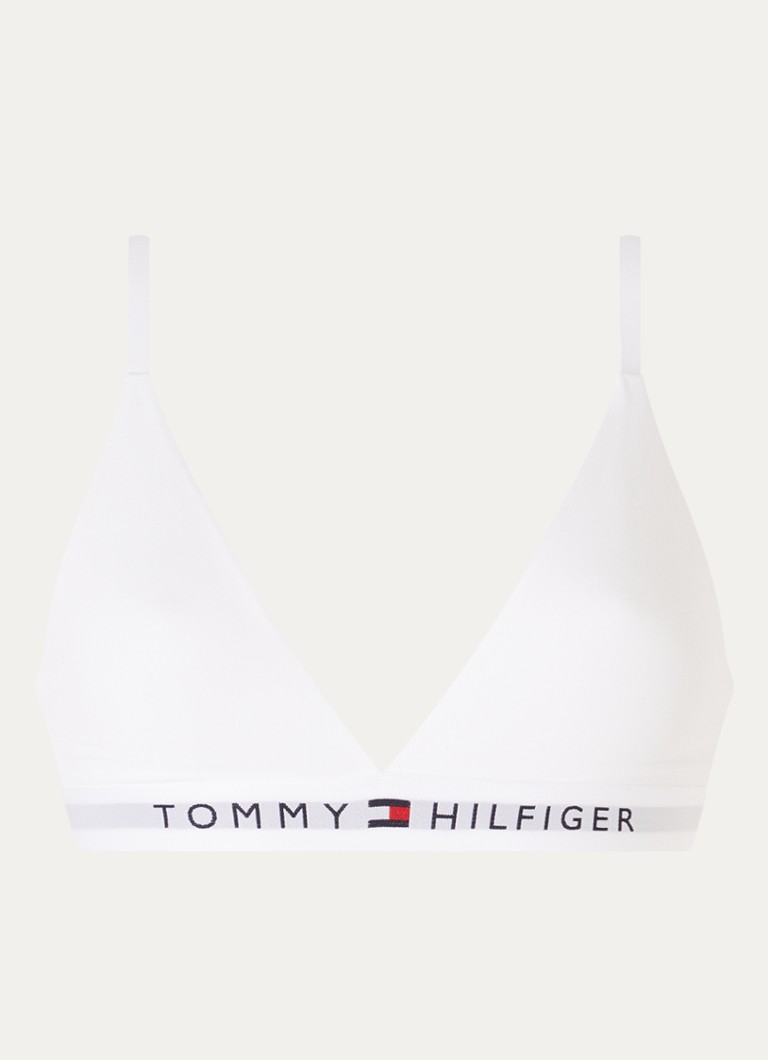 Tommy Hilfiger Dames Bralette met logoband in de kleur Wit