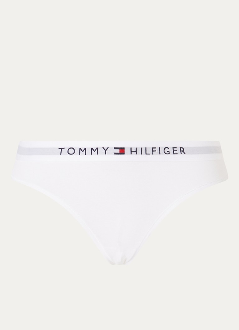 Tommy Hilfiger Dames Slip met logoband in de kleur Wit