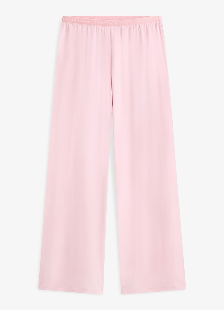 Tommy Hilfiger Dames Pyjamabroek met logoband in de kleur Roze