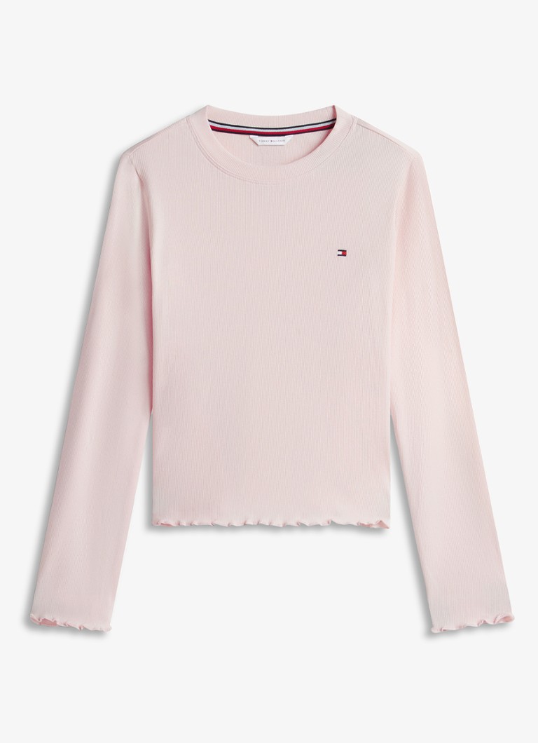Tommy Hilfiger Meisjes Pyjamaset met logo 2-delig in de kleur Roze
