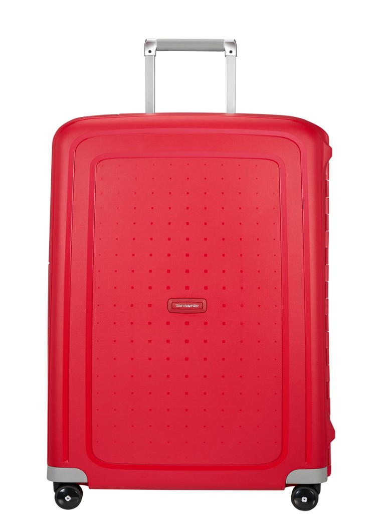 Samsonite koffer S'Cure spinner 75 cm Steenrood - Deal
