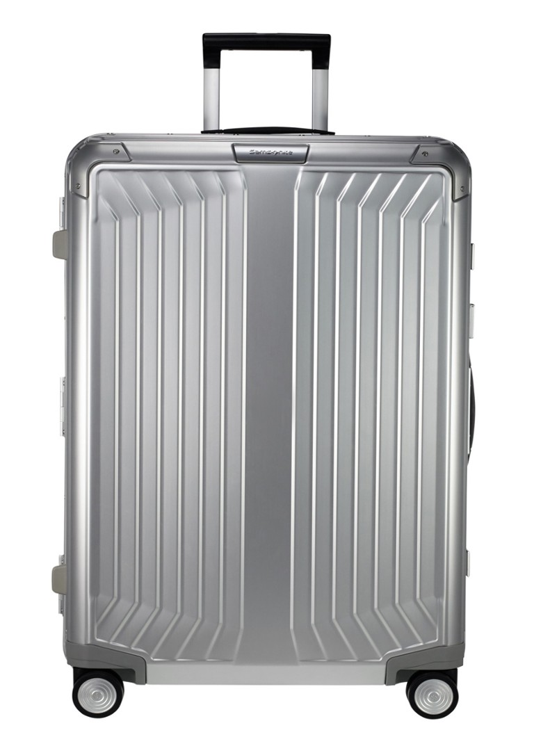 Samsonite koffer Lite-Box Alu spinner 76 cm Zilver - Deal