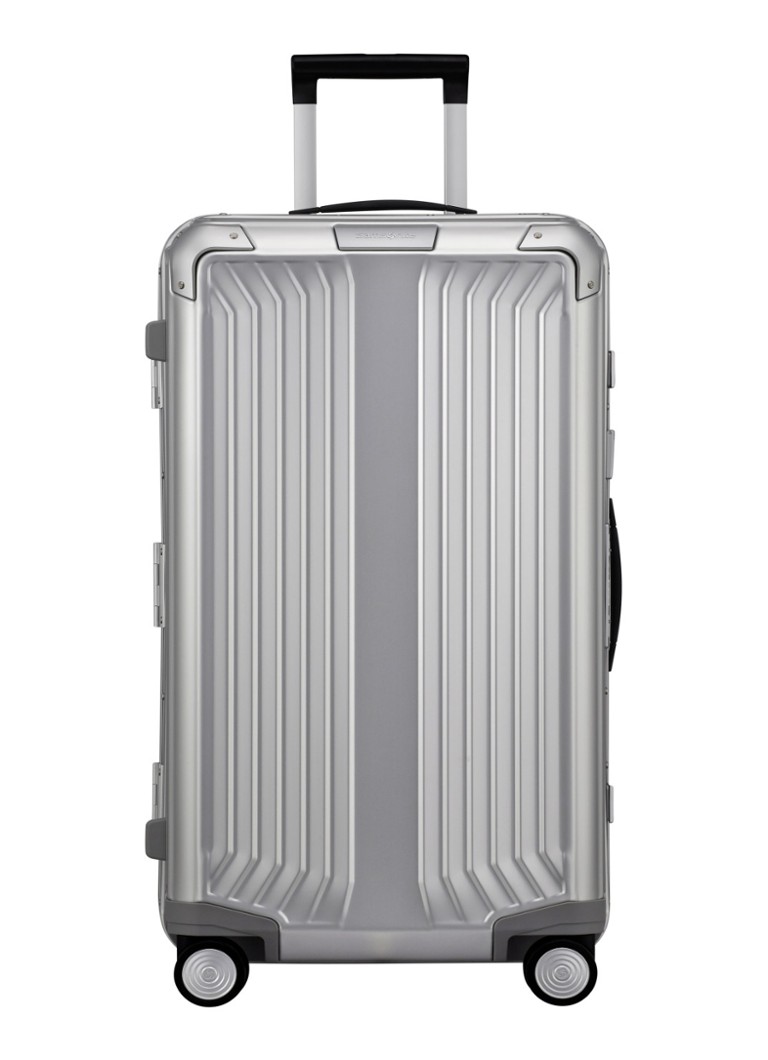 Samsonite koffer Lite-Box Alu spinner 74 cm Zilver - Deal