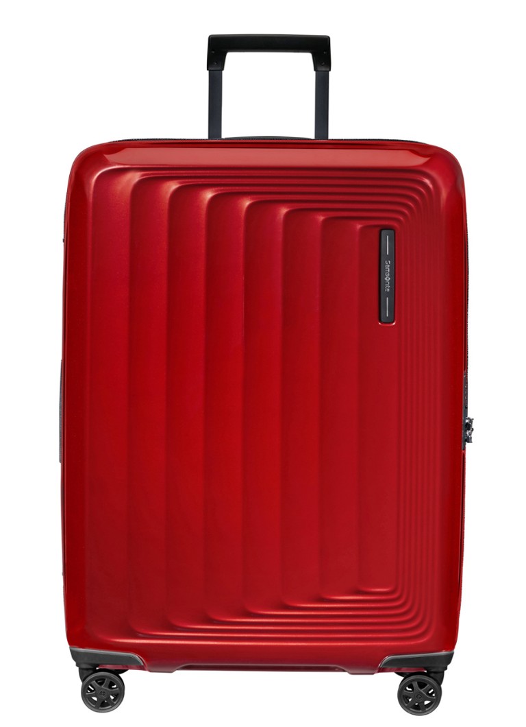 Samsonite koffer Nuon vergrootbare spinner 75 cm Metallic Red - Deal