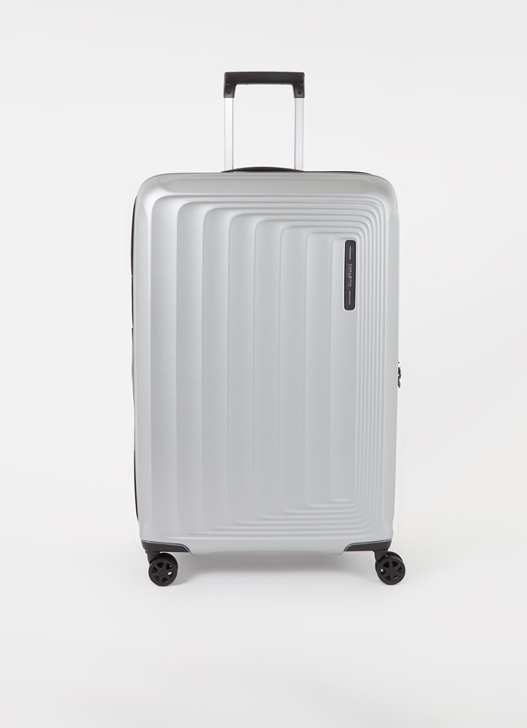 Samsonite koffer Nuon vergrootbare spinner 75 cm Zilver - Deal