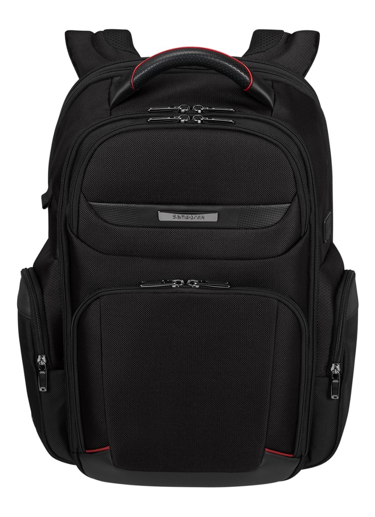 Samsonite Heren Pro-DLX 6 vergrootbare rugzak met 15,6 inch laptopvak in de kleur Zwart