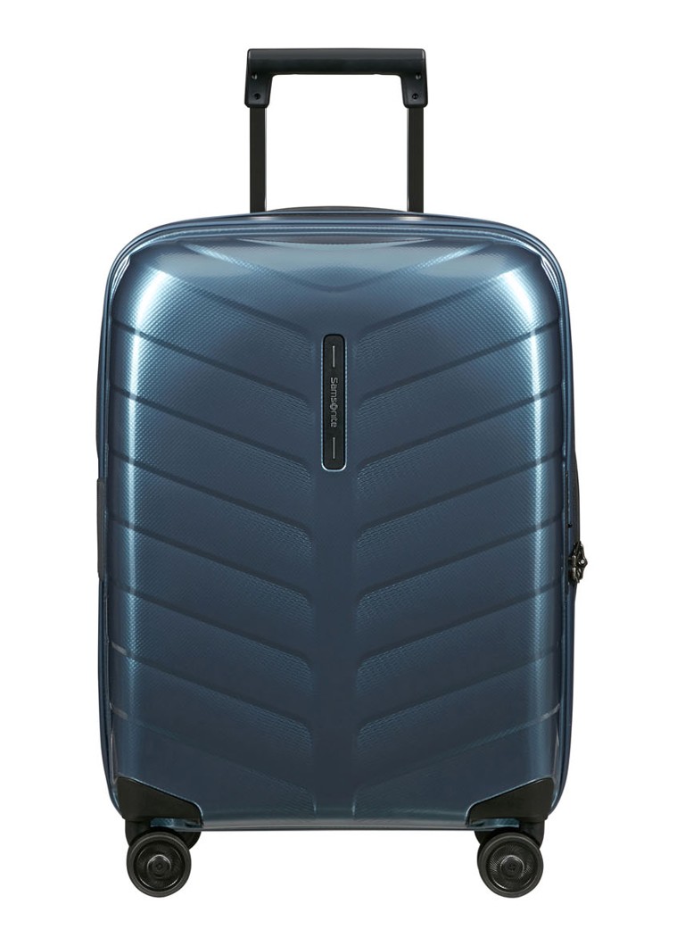 Samsonite koffer Attrix vergrootbare spinner 55 cm Staalblauw - Deal