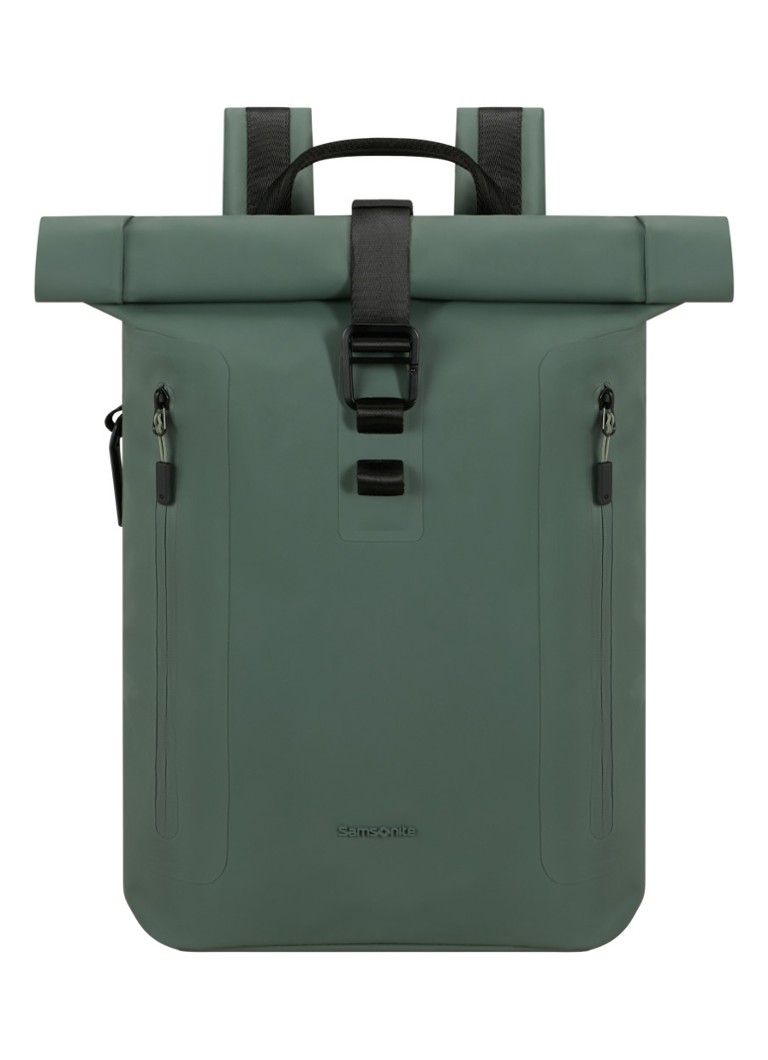 Samsonite Coatify rolltop rugzak met 14,1 inch laptopvak Olijfgroen - Deal