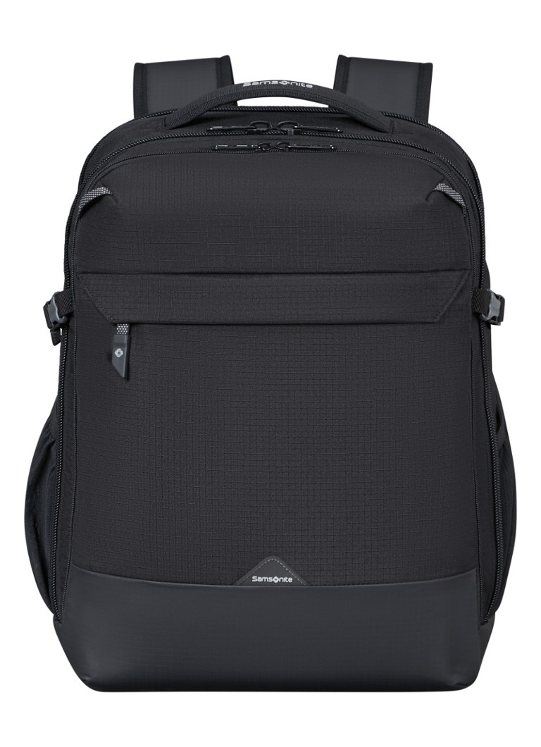 Samsonite Dames Roadseeker vergrootbare laptoprugzak met 17,3 inch laptopvak in de kleur Deep Black / Zwart