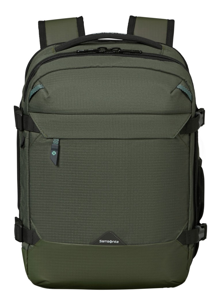 Samsonite Roadseeker Travel rugzak met 14 inch laptopvak Dark Olive / Olijfgroen - Deal