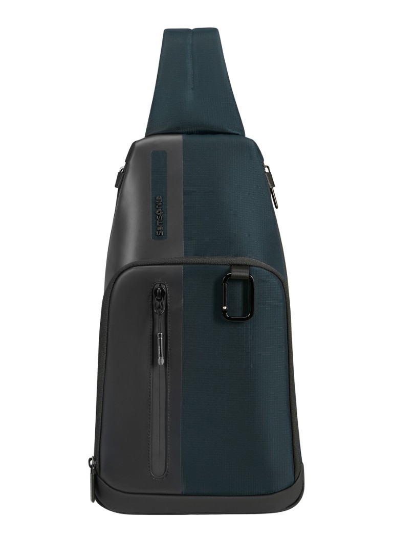 Samsonite Heren Biz2Go M crossbodytas in de kleur Donkerblauw