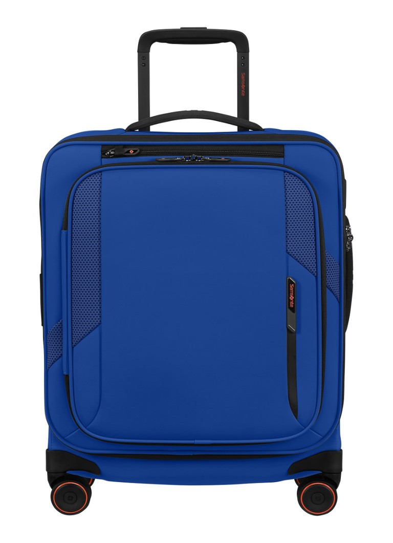 Samsonite koffer Glazed vergrootbare spinner 55 cm Kobaltblauw - Deal