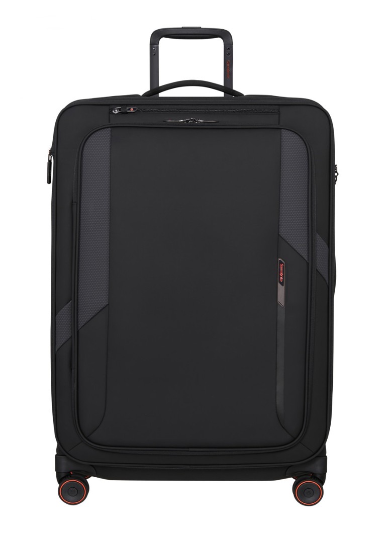 Samsonite koffer Glazed vergrootbare spinner 78 cm Zwart - Deal