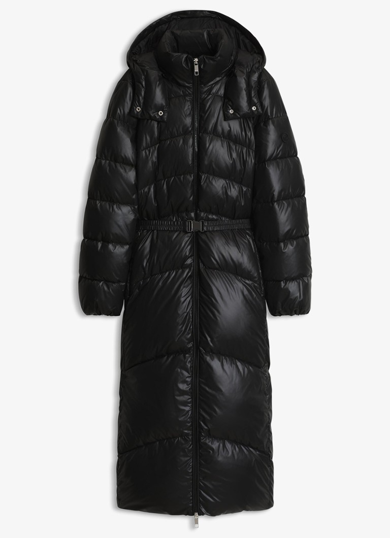 BOSS Dames Puffer jas met ceintuur in de kleur Zwart