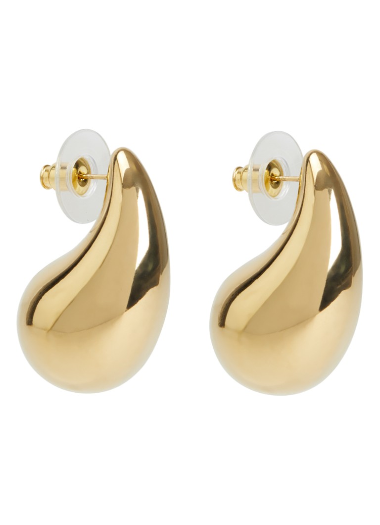 Camps & Camps Dames Big Tear Drop oorstekers verguld in de kleur Goud, maat: 1sz