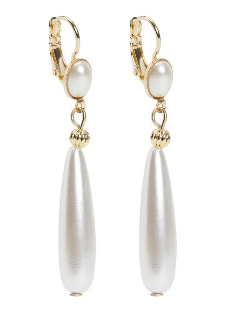 Camps & Camps Dames Oorringen met parel in de kleur Parelmoer, maat: 1sz