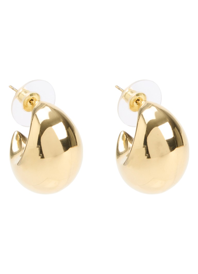 Camps & Camps Dames Plain oorringen verguld in de kleur Goud, maat: 1sz