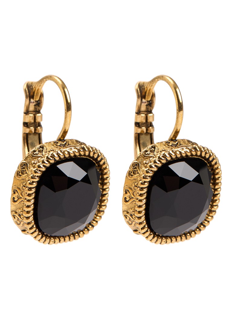 Camps & Camps Dames Oorhangers met Swarovski kristal verguld