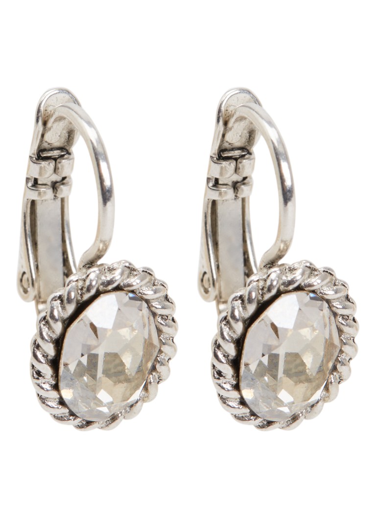Camps & Camps Dames Oorhangers met Swarovski kristal verzilverd