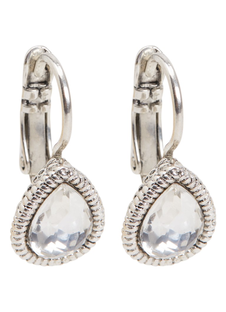 Camps & Camps Dames Oorhangers met Swarovski kristal verzilverd