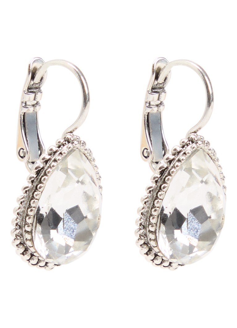 Camps & Camps Dames Oorhangers met Swarovski kristal verzilverd