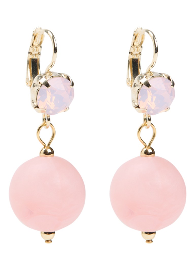 Camps & Camps Dames Oorhangers met Swarovski kristal verguld