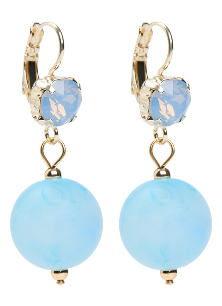 Camps & Camps Dames Oorhangers met Swarovski kristal verguld