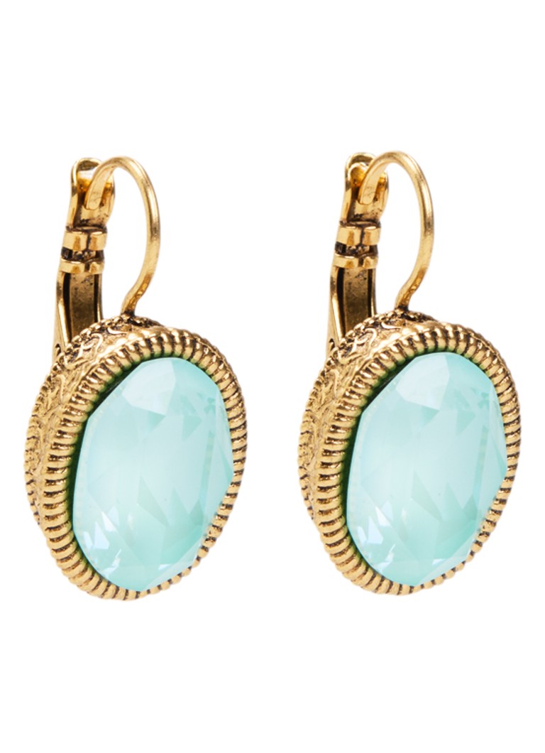 Camps & Camps Dames Oorhangers met Swarovski kristal verguld