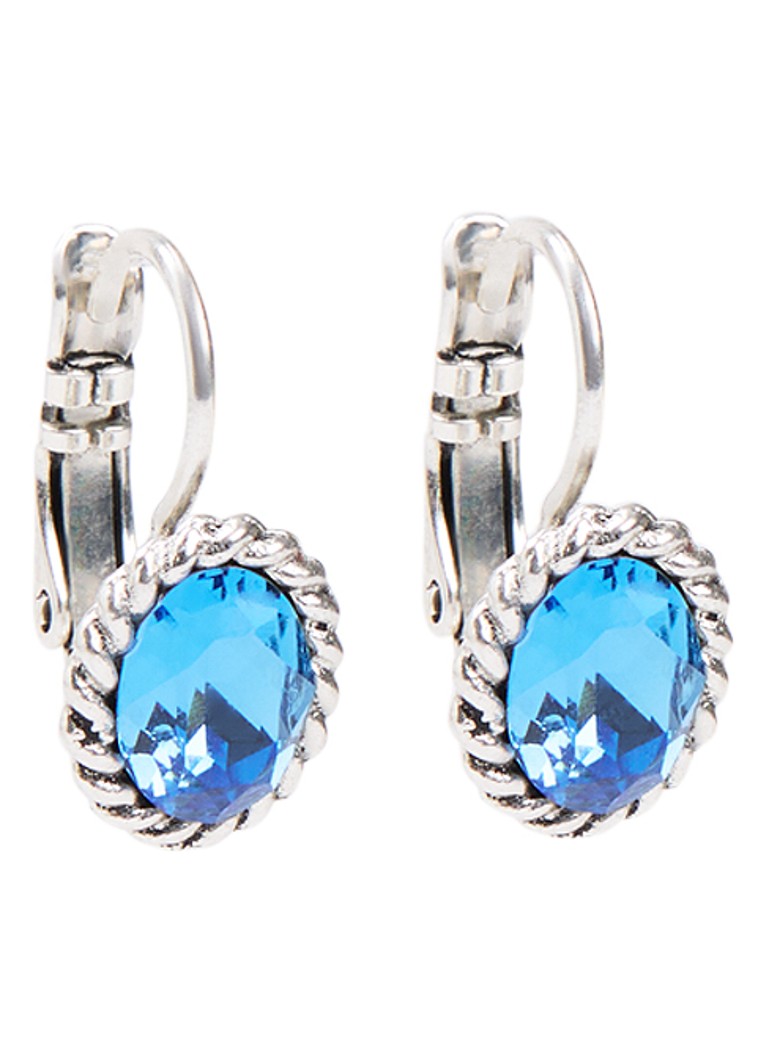 Camps & Camps Dames Oorhangers met Swarovski kristal verzilverd