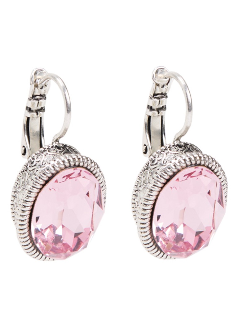Camps & Camps Dames Oorhangers met Swarovski kristal verzilverd