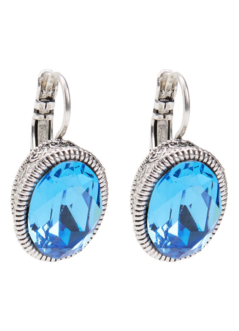 Camps & Camps Dames Oorhangers met Swarovski kristal verzilverd