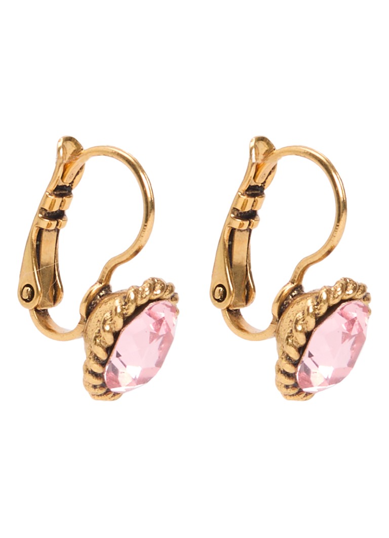Camps & Camps Dames Oorhangers met Swarovski kristal verguld