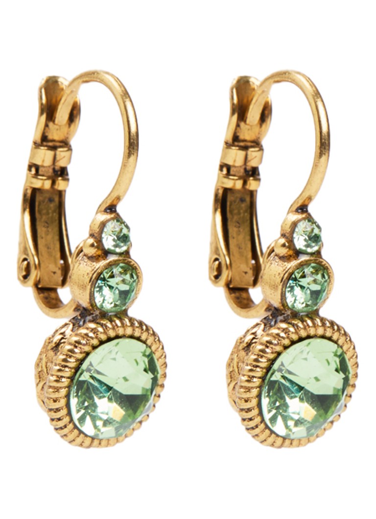 Camps & Camps Dames Oorhangers met Swarovski kristal verguld