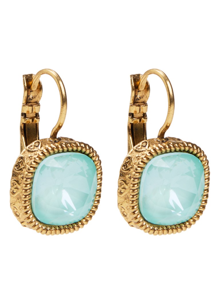 Camps & Camps Dames Oorhangers met Swarovski kristal verguld
