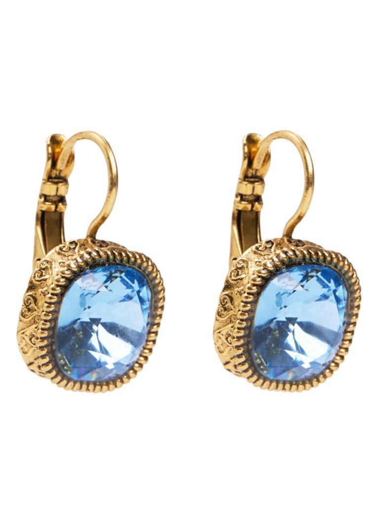 Camps & Camps Dames Oorhangers met Swarovski kristal verguld